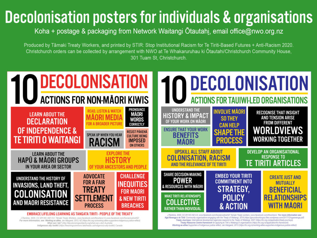 Decolonisation Posters Network Waitangi Otautahi